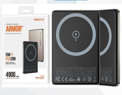 POWER BANK RECCI RPB -W20 4.900 MAH