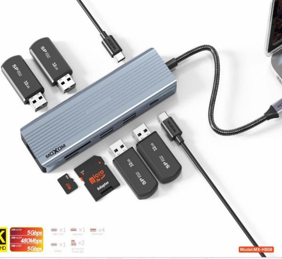 ADAPTADOR MOXOM 9 EN 1 MX -HB08