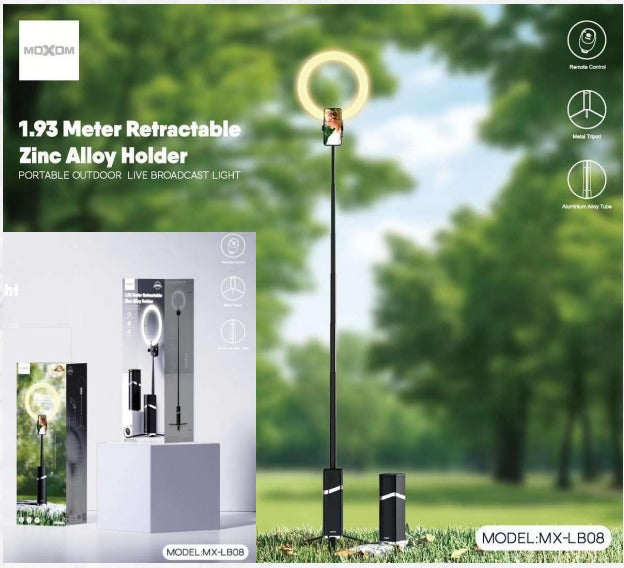 Aro de luz portatil moxom MX-LB08