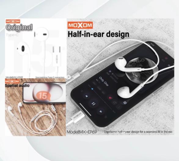 AUDÍFONO CABLEADO MOXOM MX-EP69