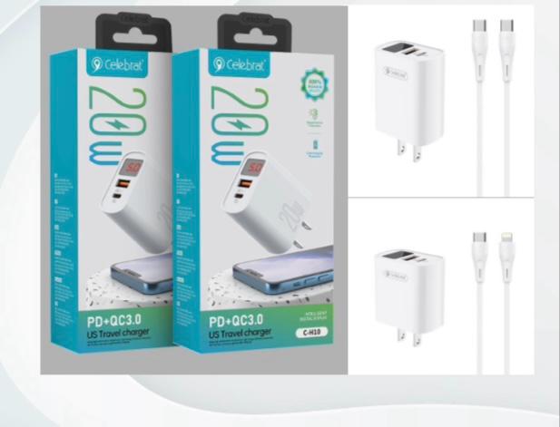 CARGADOR CELEBRAT C-H10 TIPO C- TIPO C 20W